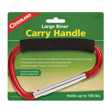 Coghlans Large Biner Carry Handle Holds 100 Pounds