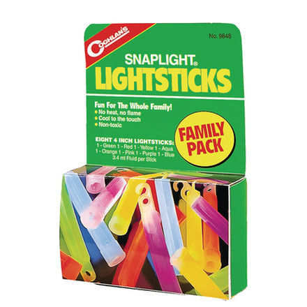 Coghlans Lightstick Family Pack Contains Eight 4-Inch Lightsticks 9848