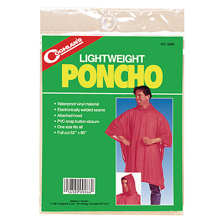 Coghlans Lightweight Poncho Clear 9266