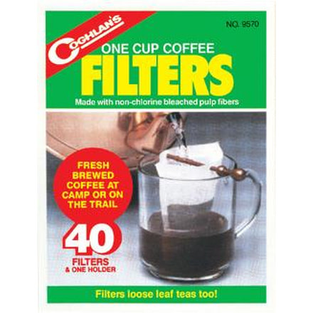 Coghlans One Cup Coffee Filters Pkg 40 733558