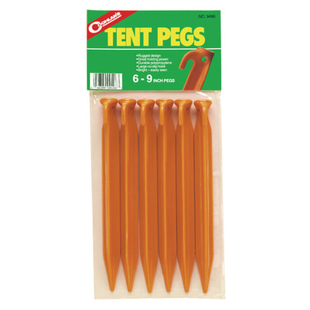 Coghlans Tent Pegs Six Pack Card 9496
