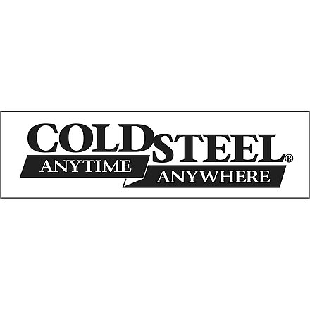 Cold Steel Bumper Sticker Black Letters On White Ground 50ea, Black, 10.5in, CS-PRCSSR