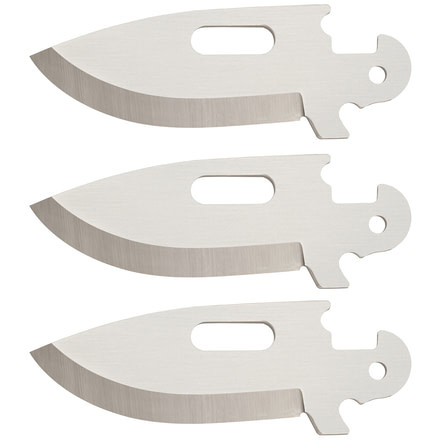 Cold Steel Click N Cut Replacement Blade, 3 Pack of 2.5in Drop Point Blades, CS-40AP3A