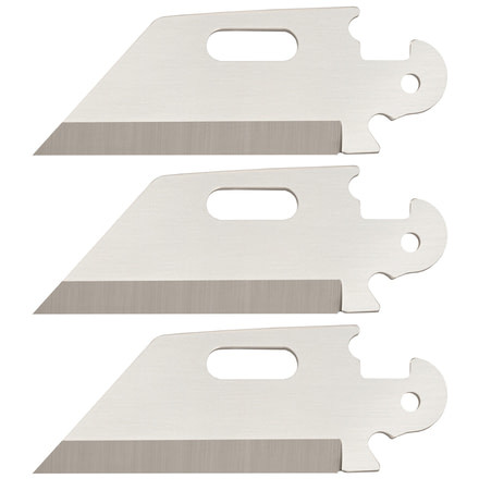 Cold Steel Click N Cut Replacement Blade, 3 Pack of 2.5in Utility Plain Edge Blades, CS-40AP3B