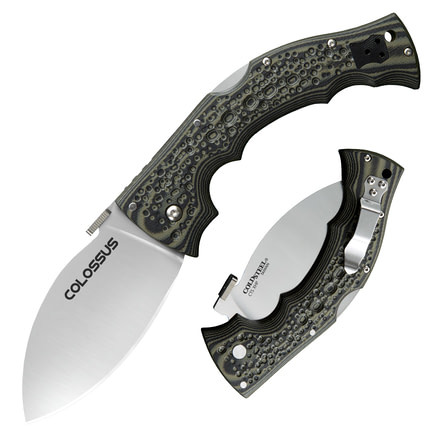 Cold Steel Colossus I 10in Folding Knife, Green/Black/Silver, 10in, CS-28DWA