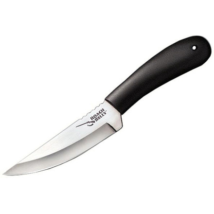 Cold Steel Roach Belly 8.58in Fixed Blade Knife, Black/Silver, 8.5in, CS-20RBCZ