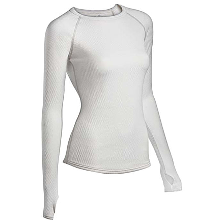 Coldpruf Honeycomb Wmns Crew White Md 45AMWH
