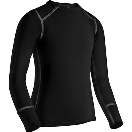 Coldpruf Quest Kids Crew Black Sm 62ASBK