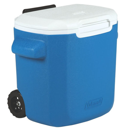 Coleman 16 Quart Wheeled Cooler, 6219, Blue, Holds 22 Cans 3000001170