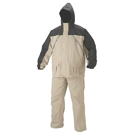 Coleman .20 MM PVC / Nylon Rain Suit, Tan, Large 2000015018