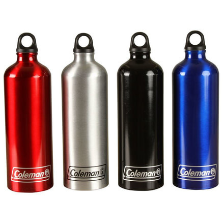 Coleman 32 oz Aluminum Water Bottle W/ Looped Topper, 3.2 in X 10.5 in 2000009202