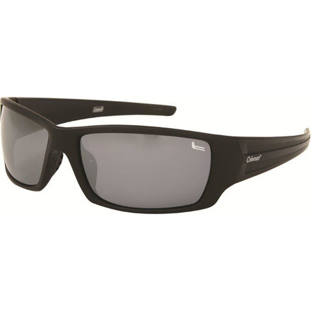 Coleman 6008 Polarized Sunglasses - Matte Black And White Flash Frame, Smoke white Lenses CC1 6008-C2