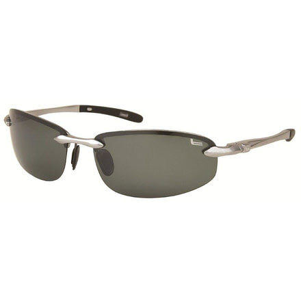 Coleman 6508 Polarized Sunglasses - Silver Frame, Green Lenses CC2 6508-C2