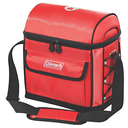 Coleman 9 Can Urban Soft Cooler W/ Removable Plastic Liner, Red 3000002174