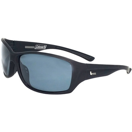 Coleman Adventurer Sunglasses, Matte Black Frame, Smoke Lens Lens, Polarized, C6051-C1