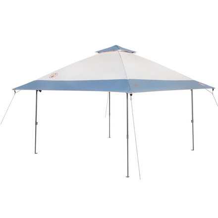 Coleman All Night Instant Lighted Shelter, Center Height 9 ft 4 in, White / Blue, 10 ft x 10 ft 2000024276