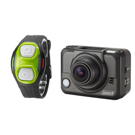 Coleman Bravo2 1080p HD &amp; 5.0 MP Waterproof Sports Camera Kit w/Wi-Fi and Remote Control Watch, Black CX12WP+RC