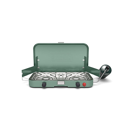 Coleman Cascade 222 2-Burner Propane Camping Stove, Moss, CM1011010003-2