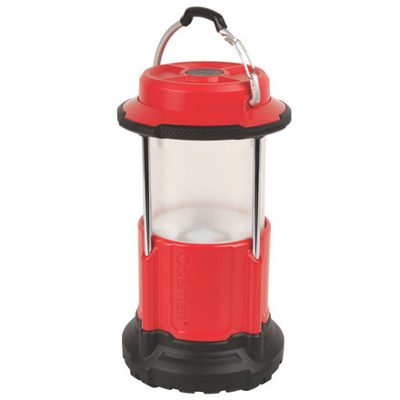 Coleman Conquer Pack-Away 650L LED Lantern, 650 Lumens, 4-D Batteries, Red 2000022331