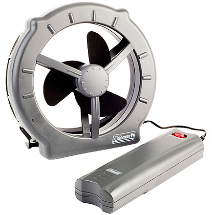 Coleman Cool Zephyr Portable Window Fan, Two Speed Airflow, Silver, 10.5 x 10.5 in 2000009115