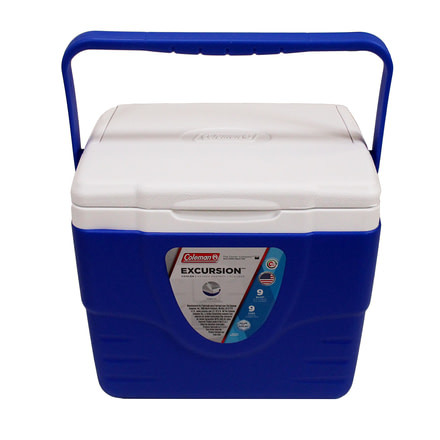 Coleman Cooler 9QT Excrsn Blu No Tray Glbl C004 3000005084