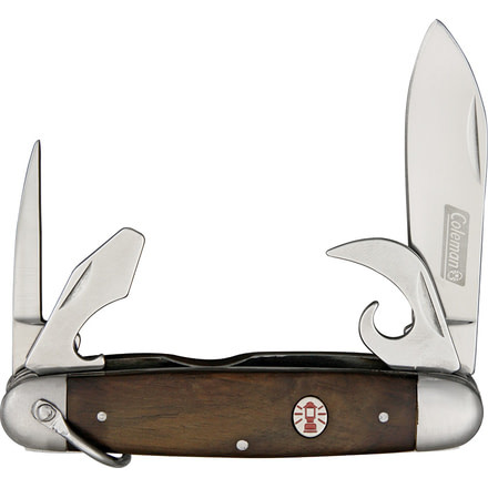 Coleman Cub Folding Knife,Spear Blade, Black Wood Handle CMN1053