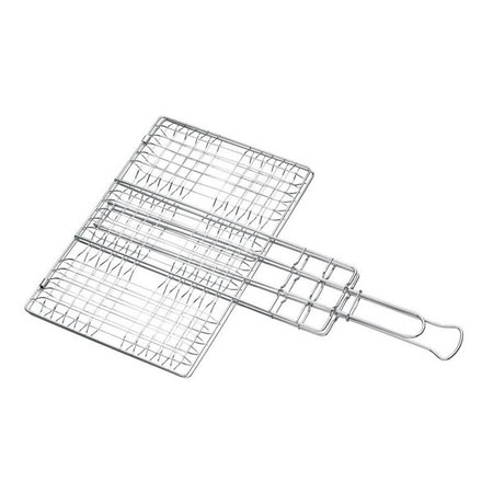 Coleman Extendable Wire Broiler Basket, Locking Handle, Chrome, 18.8 x 14 x 1 in 2000016421