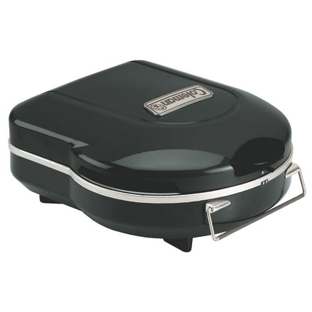 Coleman Fold N Go Propane Grill, Built In Handle, 6,000 BTU, Black, 105 Sq In Cooking Area 2000020926