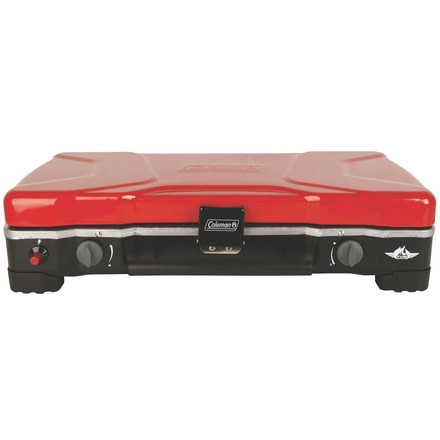 Coleman FyreSargeant 3-in-1 Propane 2-Burner Camping Stove, Black / Red 2000017463