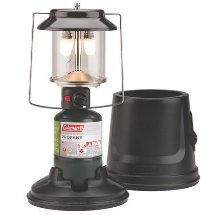 Coleman QuickPack 2 Mantle Propane 1000 Lumen Lantern w/ Case, Black, CM1011510002-12
