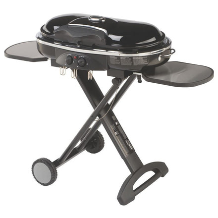 Coleman Roadtrip LXX Propane Grill, Collapsible Stand W/ Wheels, Built In Thermometer, 22,000 BTU, Black, 285 Sq In Cooking Area 2000020945