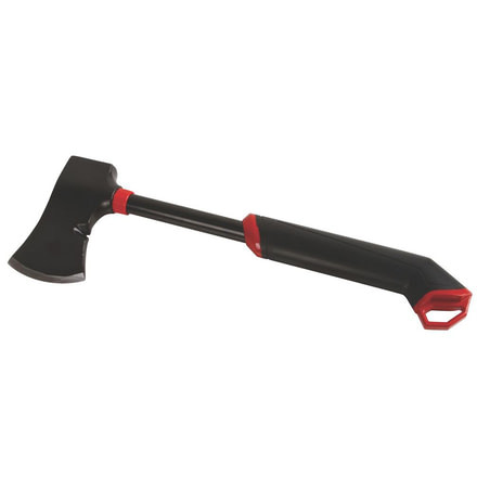 Coleman Rugged Axe W/ Nail Puller, High-Carbon Steel Head, Full Tang Steel Shaft, Black / Red Handle 2000025197