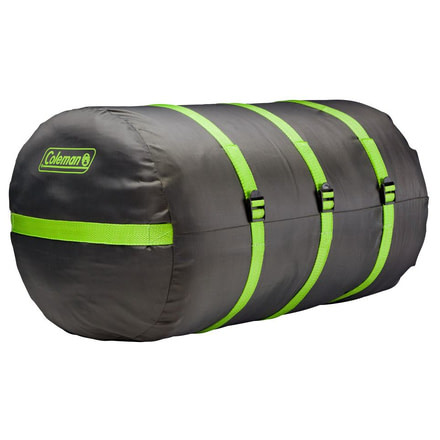 Coleman Sleeping Bag Compression Sack, Black / Green 2000016469