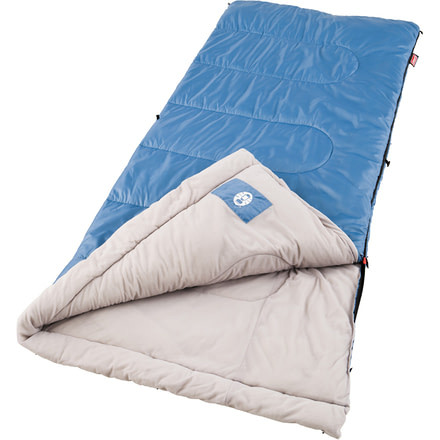 Coleman Sun Ridge Sleeping Bag, 40F/60F, Blue, CM1010410016-6