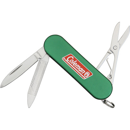 Coleman Take-A-Hike I Folding Knife,Stainless Blade, Green Anodized Aluminum Handle CMN1006