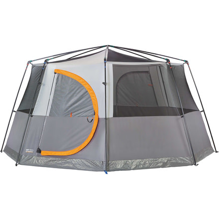 Coleman Octagon 98 Full Rainfly Signature Tent, Gray/Orange, 187426
