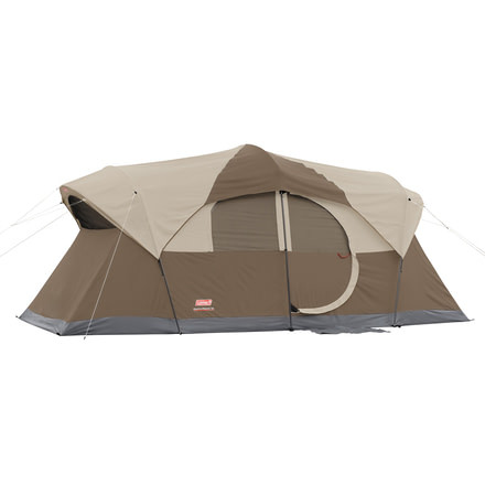 Coleman Weathermaster 17x9ft Tent - 10 Person, Tan, CM1010110027-8