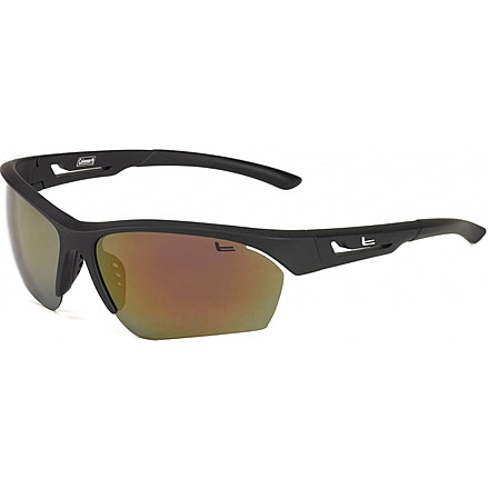 Coleman Wing Master Sunglasses - Black Frame and Red Mirrored Lens 842749030890