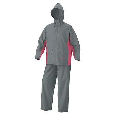 Coleman Women's Basin PVC, Polyester Rain Suit, Grey / Raspberry, Extra Large 2000020436