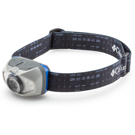 Columbia 225 Lumen Auto-Dimming Headlamp, Blue/Gray/White, 50043