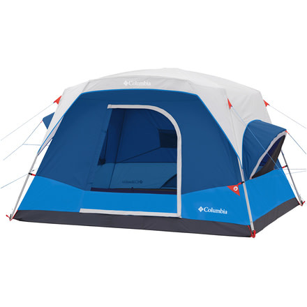 Columbia 6 Person Mammoth Creek Cabin Tent, Blue/Dark Blue/Graphite/Gray/Orange, 30638
