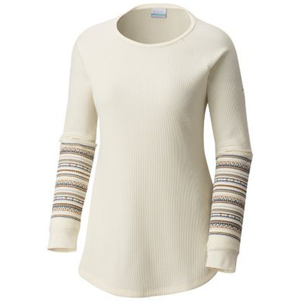 Columbia Along the Gorge Printed Crew Top - Womens, Light Bisque, Small, 1803441106-S