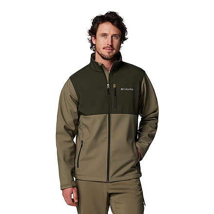 Columbia Ascender Softshell Jacket - Mens, Stone Green/Grey, S, 1556531-398-S