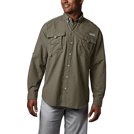 Columbia Bahama II Long Sleeve Shirt - Mens, Sage, Large, 101162-365-L
