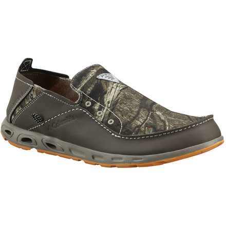 Columbia Bahama Vent Camo PFG Watersport Shoe - Men's-Mossy Oak/Orange Blaze-Medium-9.5