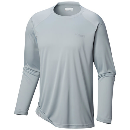 Columbia Blood and Guts III Long Sleeve Knit Shirt - Mens, Cool Grey, Medium, 1577171019-M