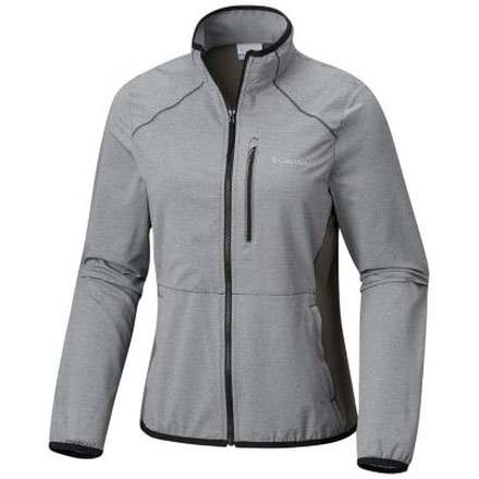 Columbia Bryce Canyon Wind Jacket - Womens, Black Heather, Black, S, 1773621010S