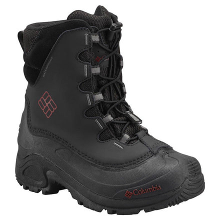Columbia Bugaboot II Winter Boot - Boys Youth-Black/Chili-1 Youth