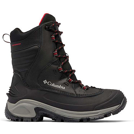 Columbia Bugaboot III Boots - Mens, Black/Bright Red, 9 US, 1791221-012-9