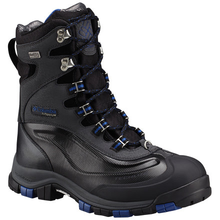 Columbia Bugaboot Plus Titanium Omni-Heat OutDry Winter Boot - Men's-Black/Royal-Medium-9.5